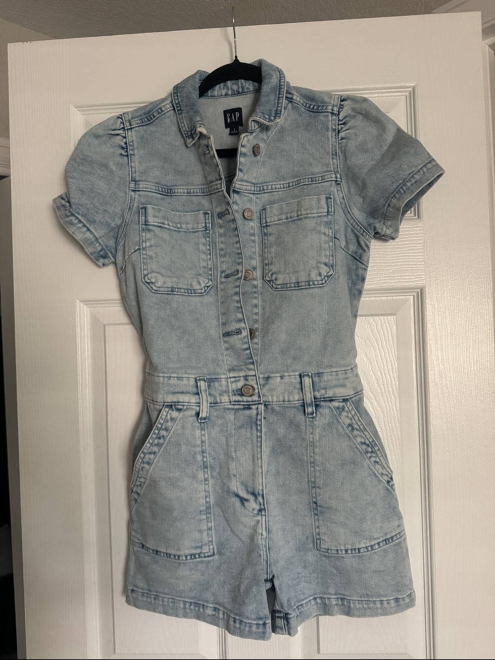 GAP Light Wash Denim Romper